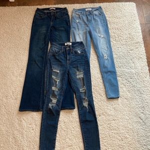 Womens 3 jeans bundles